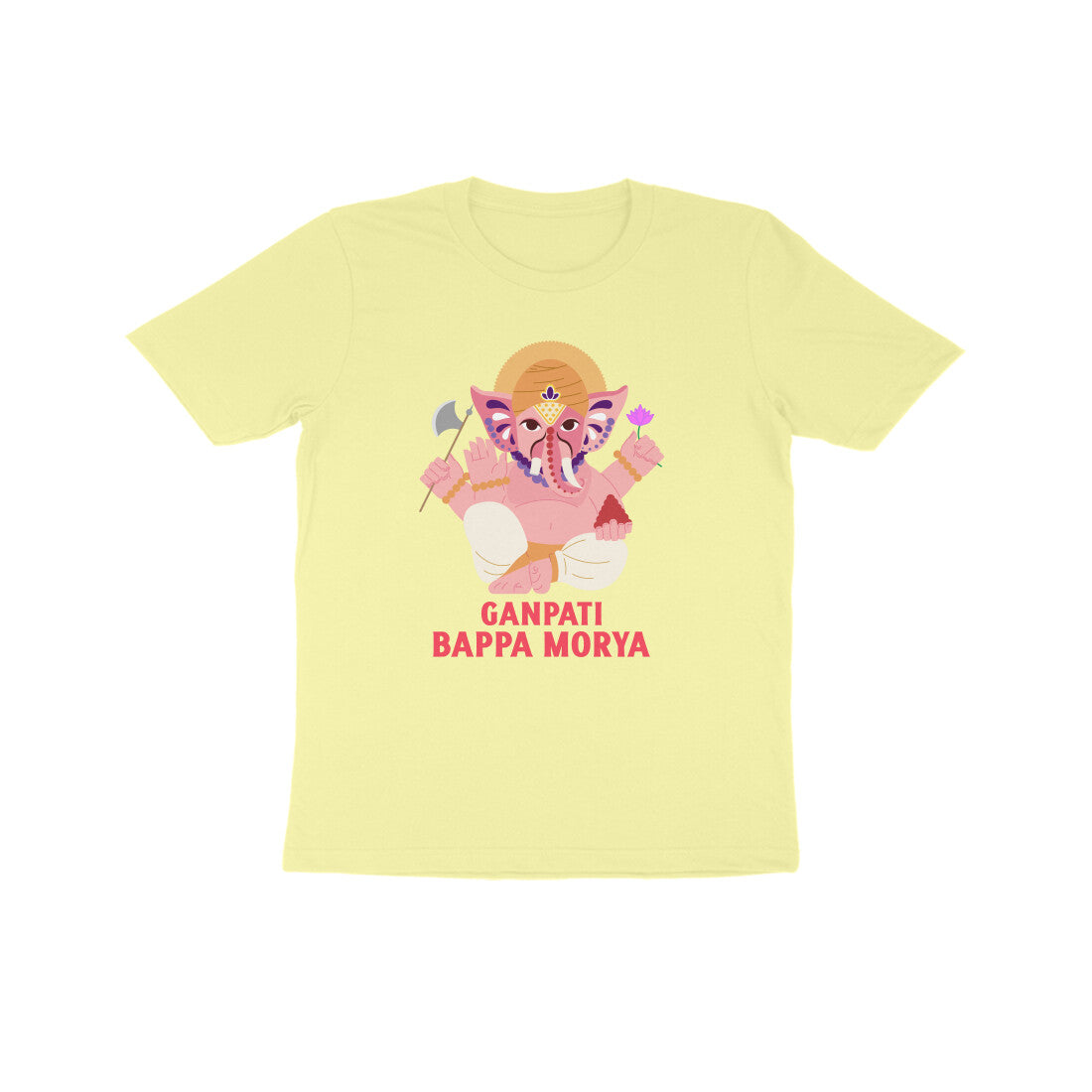 GANPATI BAPPA MORYA KID'S HALF SLEEVE ROUND NECK TSHIRT - Goa Shirts