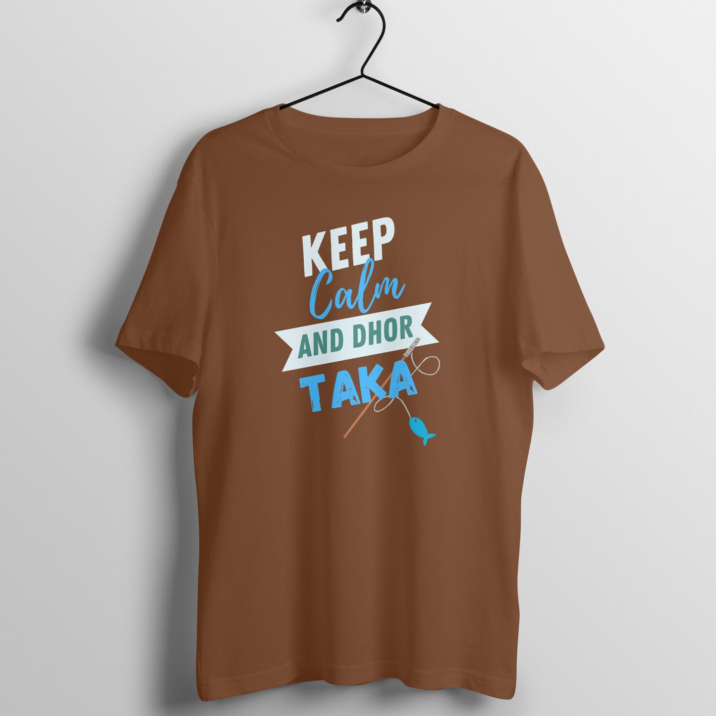 KEEP CALM AND DHOR TAKA MEN'S FISHING COLLECTION GENT