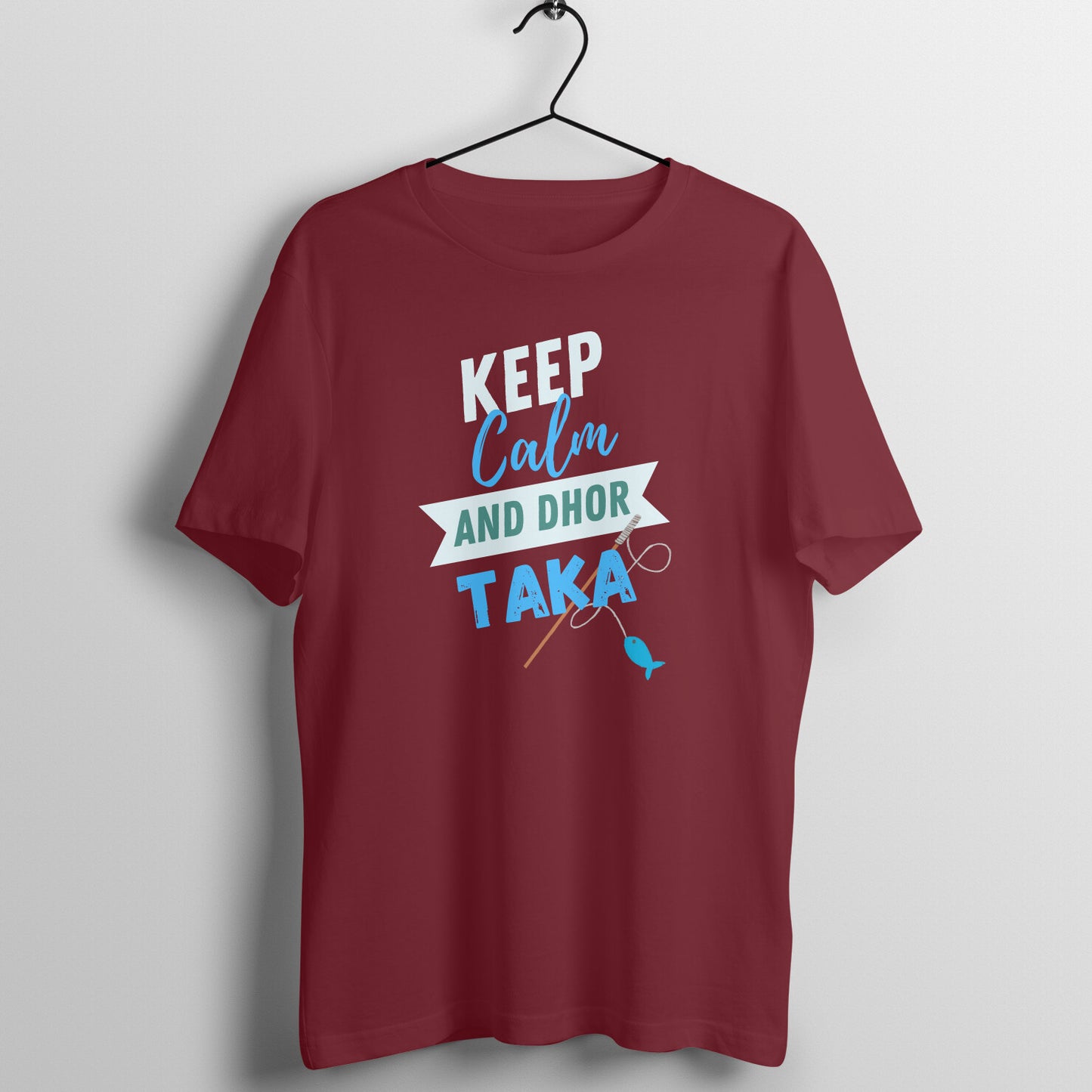 KEEP CALM AND DHOR TAKA MEN'S FISHING COLLECTION GENT