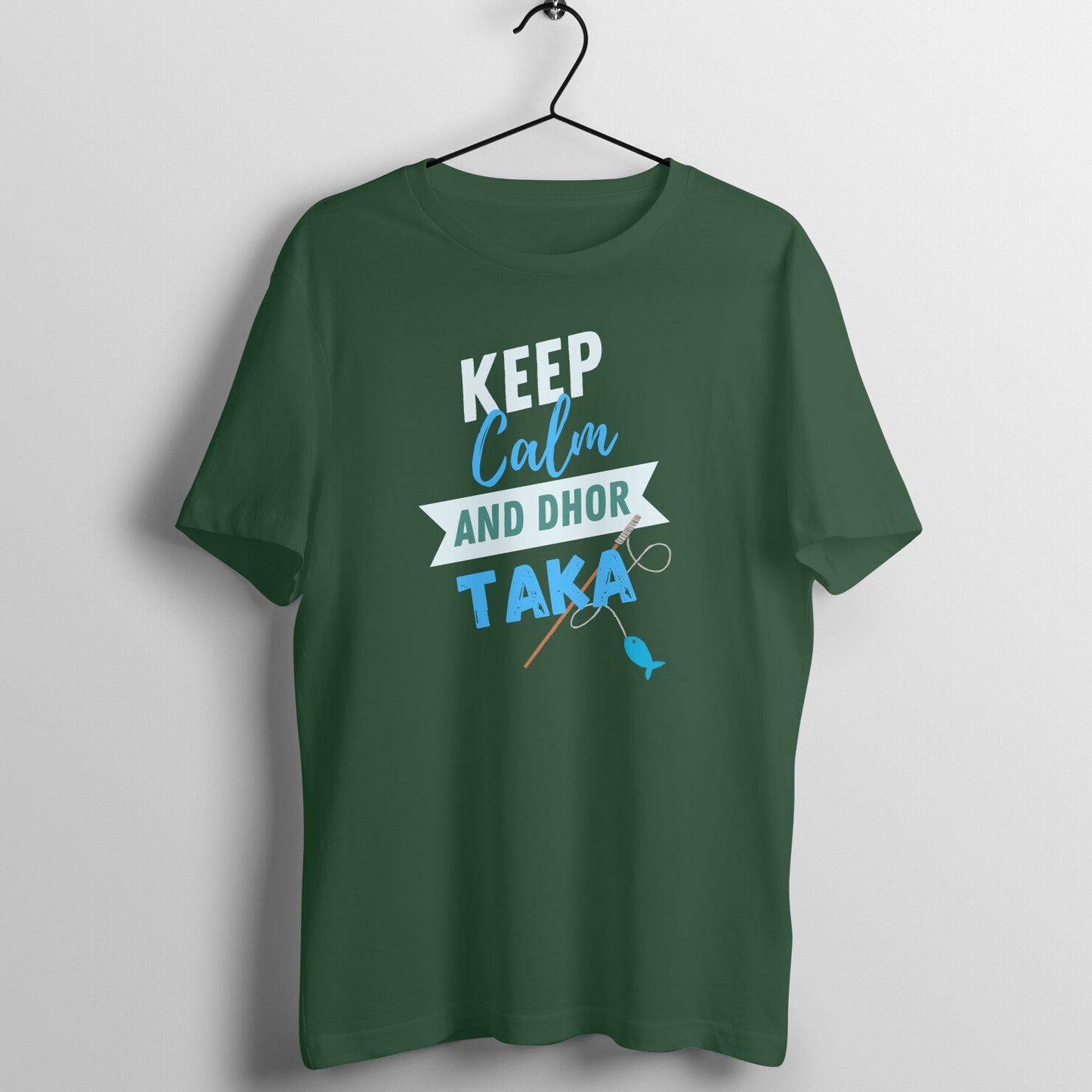 KEEP CALM AND DHOR TAKA MEN'S FISHING COLLECTION GENT