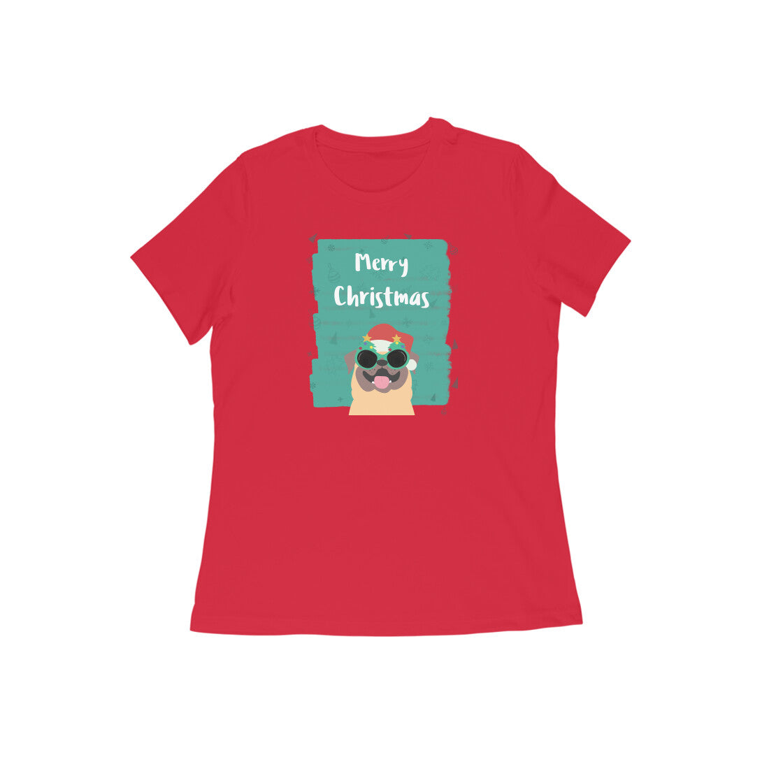 MERRY CHRISTMAS PUG WOMEN'S CHRISTMAS COLLECTION