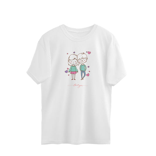 LOVE YOU MEN'S VALENTINES COLLECTION - OVERSIZED GENTS T SHIRT