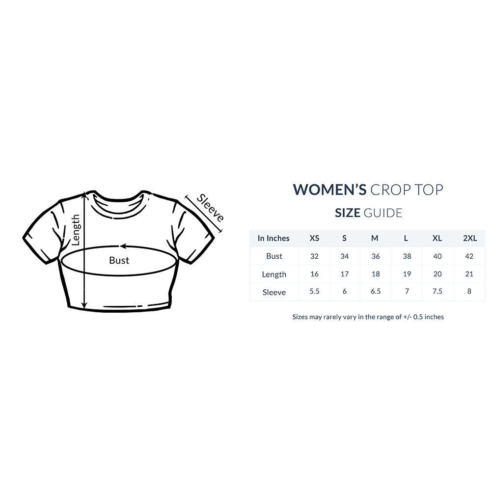 COW - GAI - CUTE GOAN ANIMALS WOMEN'S COLLECTION - CROP TOP