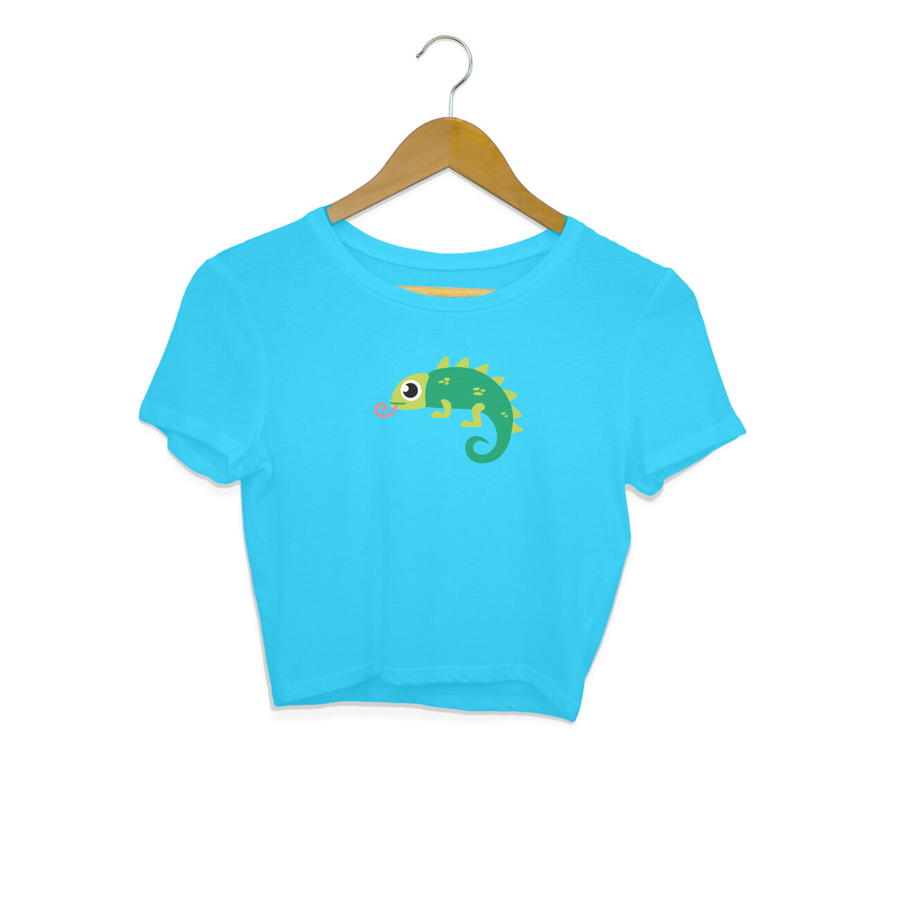 CHAMELEON - SHEDDO - CUTE GOAN ANIMALS WOMEN'S COLLECTION - CROP TOP