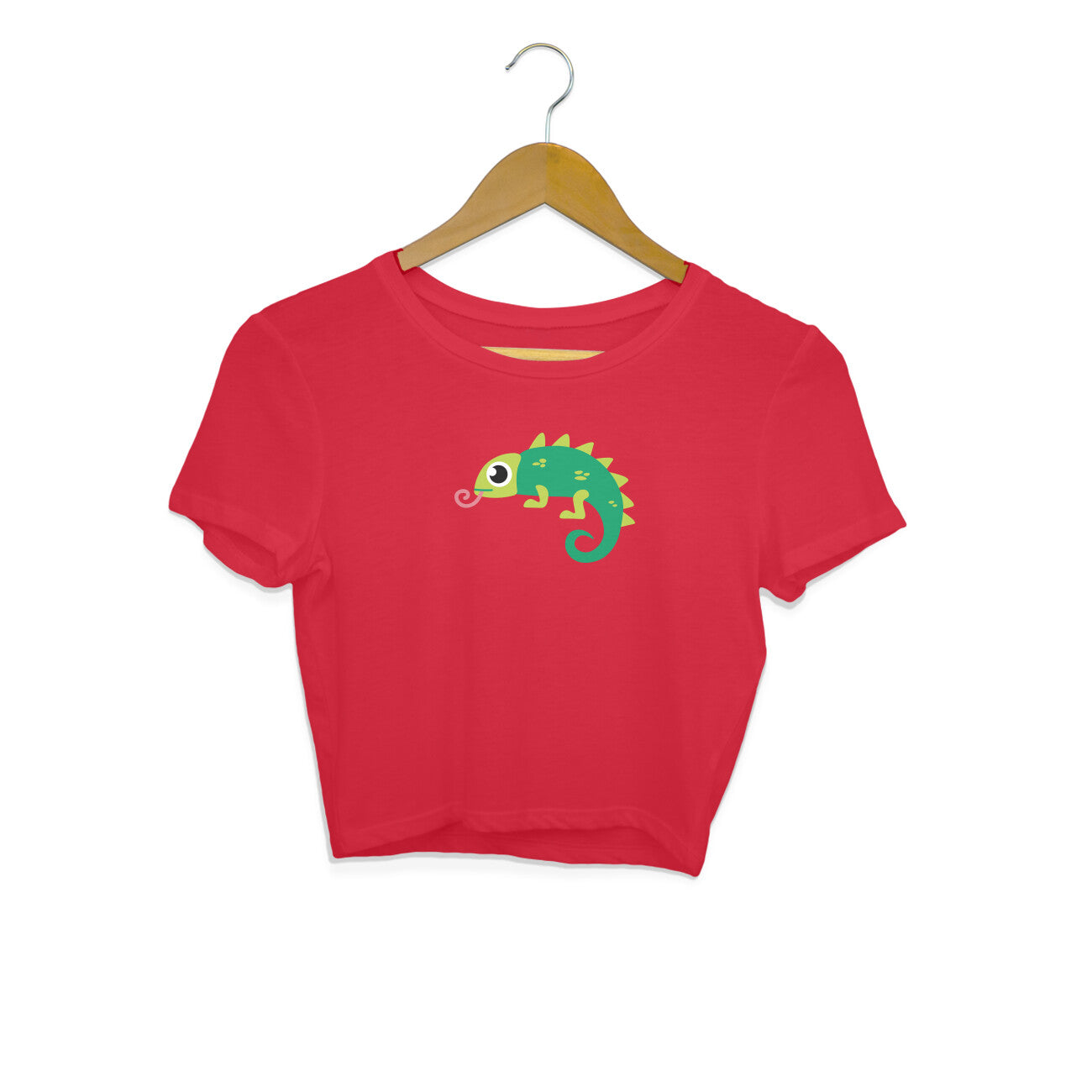 CHAMELEON - SHEDDO - CUTE GOAN ANIMALS WOMEN'S COLLECTION - CROP TOP