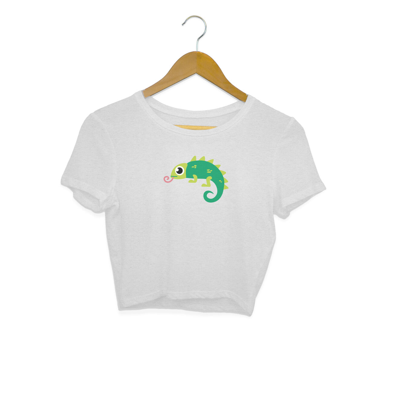 CHAMELEON - SHEDDO - CUTE GOAN ANIMALS WOMEN'S COLLECTION - CROP TOP