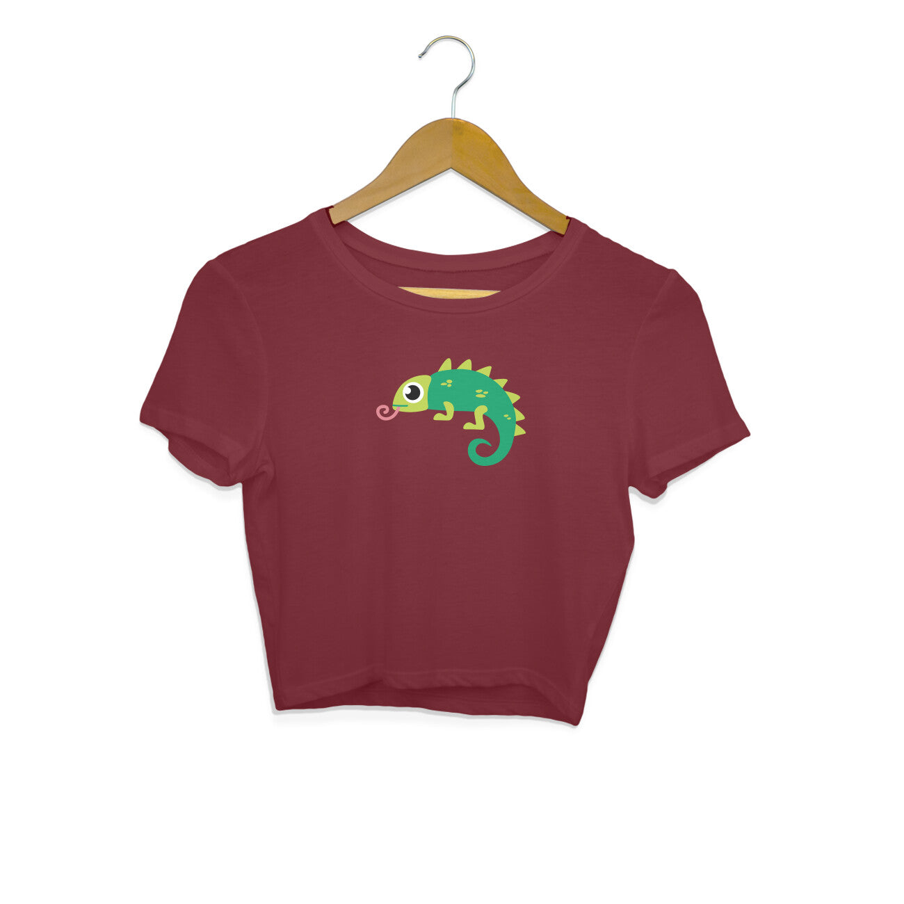 CHAMELEON - SHEDDO - CUTE GOAN ANIMALS WOMEN'S COLLECTION - CROP TOP