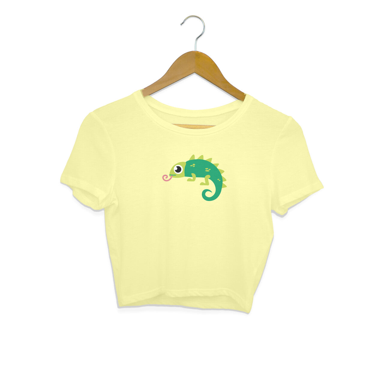 CHAMELEON - SHEDDO - CUTE GOAN ANIMALS WOMEN'S COLLECTION - CROP TOP