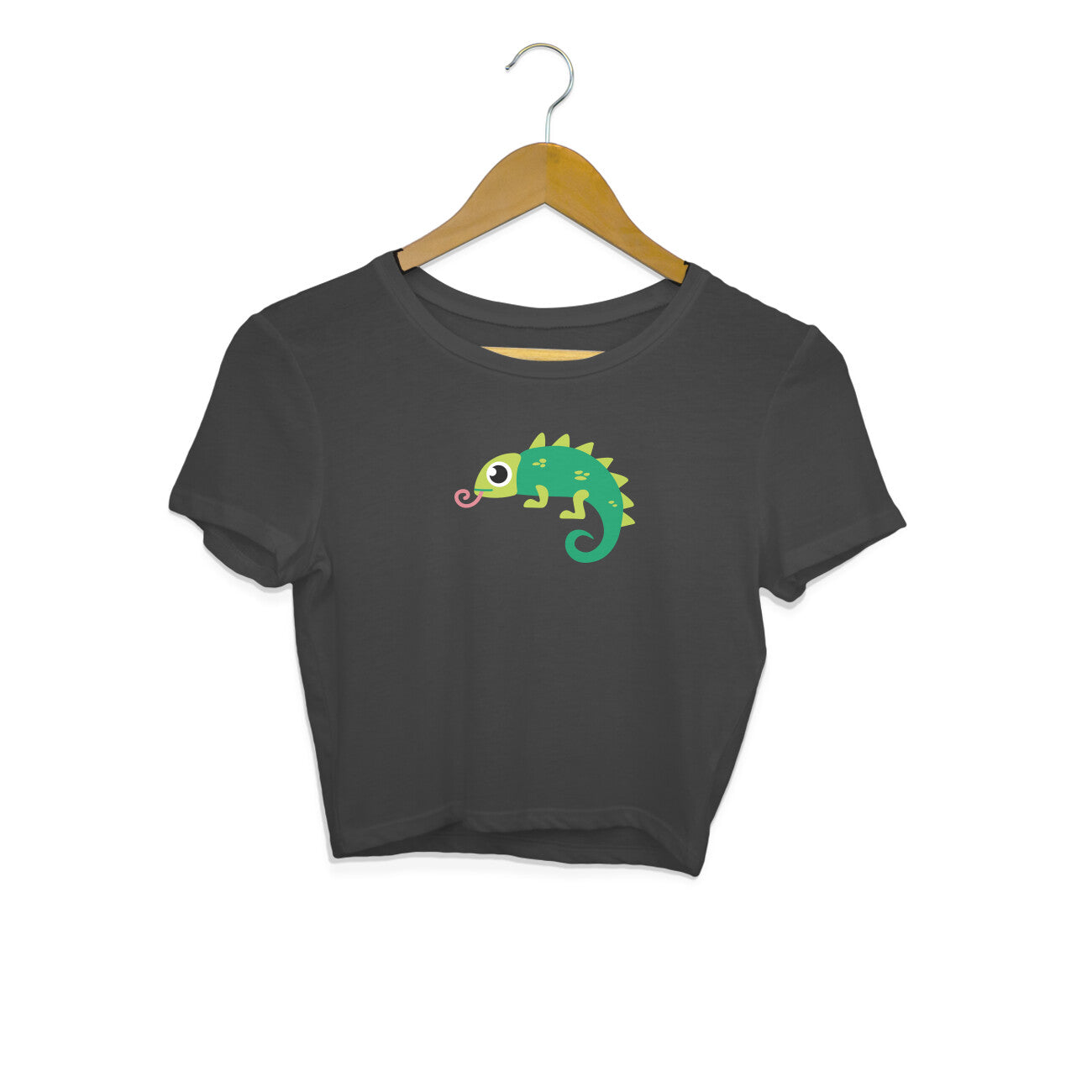 CHAMELEON - SHEDDO - CUTE GOAN ANIMALS WOMEN'S COLLECTION - CROP TOP