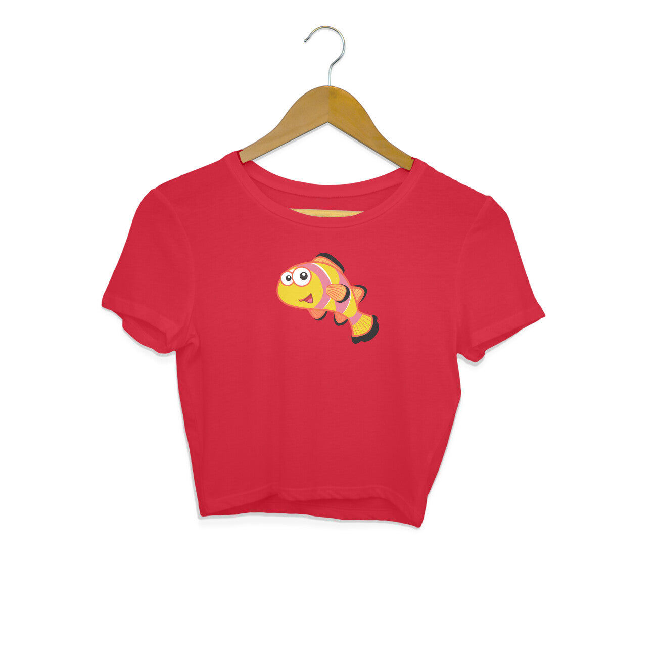 HAPPY FISH - NUSTE - CUTE GOAN ANIMALS WOMEN'S COLLECTION - CROP TOP