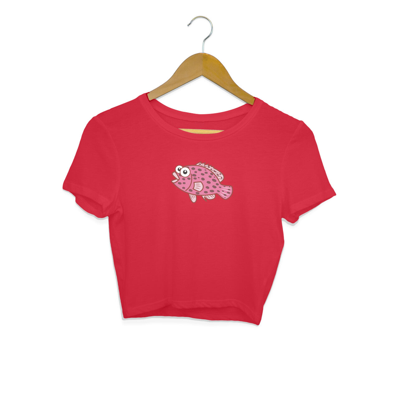 GROUPER - GOBRO - CUTE GOAN ANIMALS WOMEN'S COLLECTION - CROP TOP (FISH)