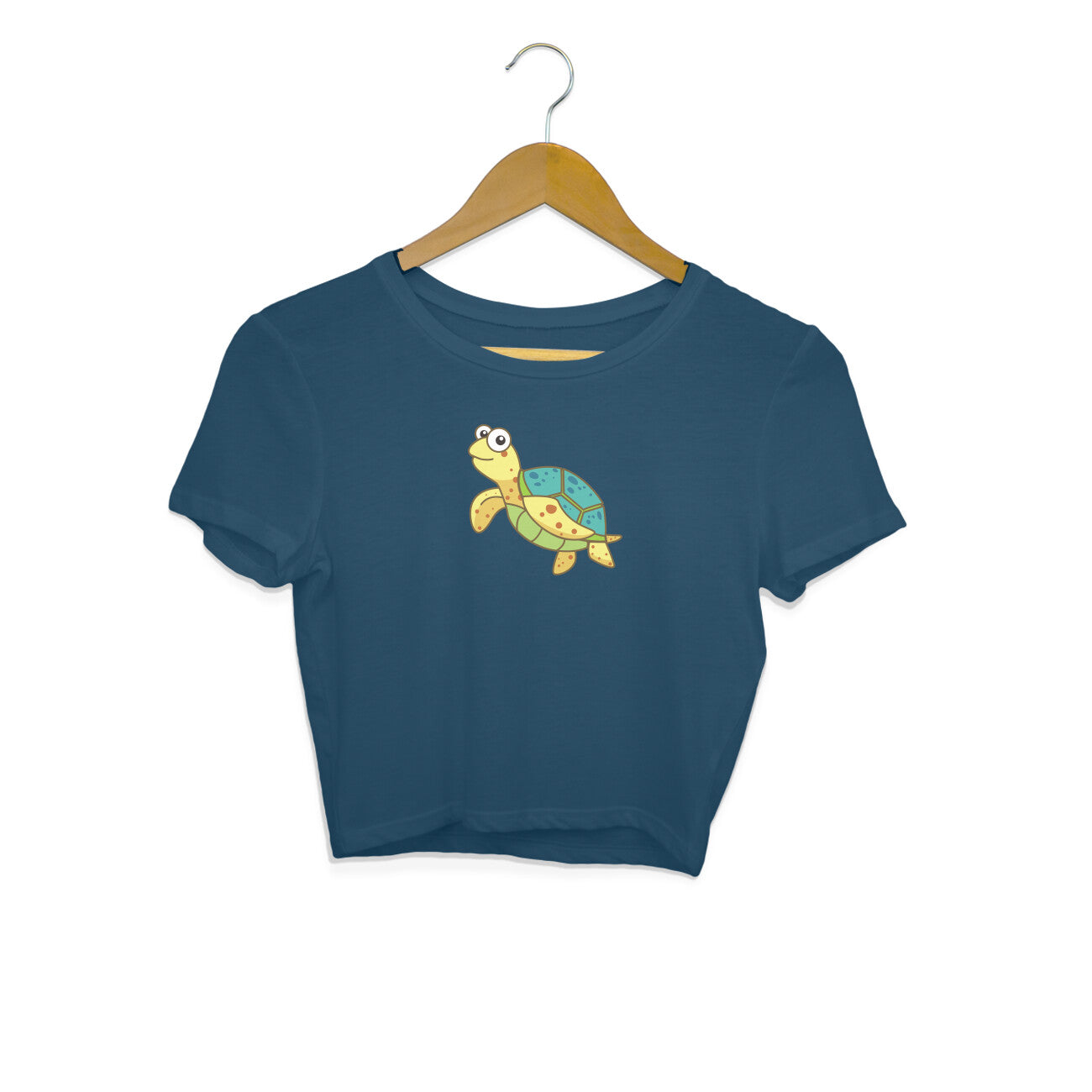 SEA TURTLE - KASAV - CUTE GOAN ANIMALS WOMEN'S COLLECTION - CROP TOP