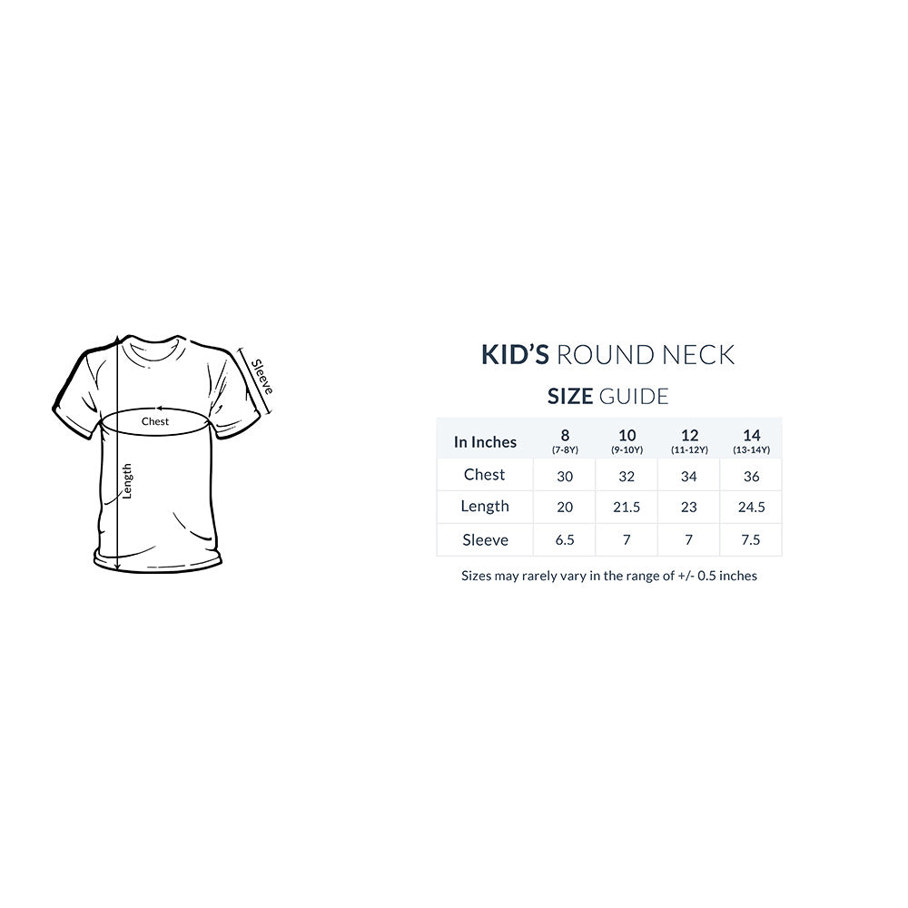 VIGHNAHARTA KID'S HALF SLEEVE ROUND NECK TSHIRT - Goa Shirts