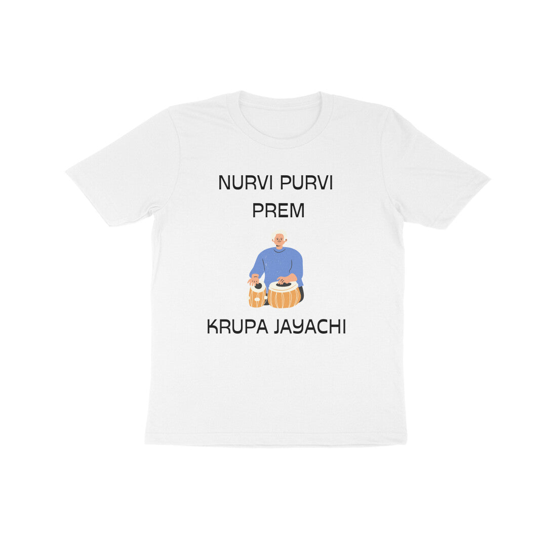NURVI PURVI PREM KID'S HALF SLEEVE ROUND NECK TSHIRT - Goa Shirts