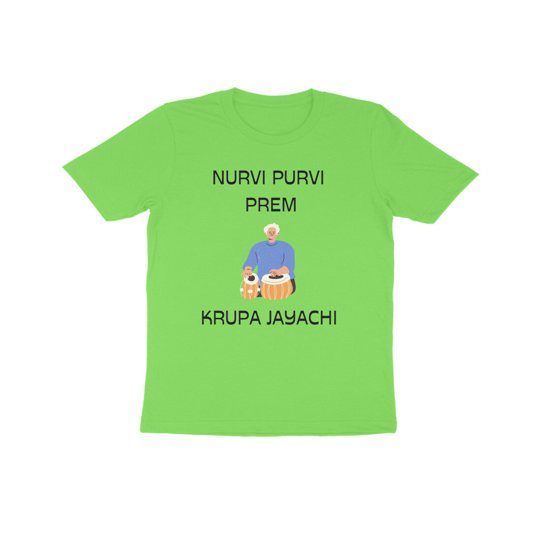 NURVI PURVI PREM KID'S HALF SLEEVE ROUND NECK TSHIRT - Goa Shirts