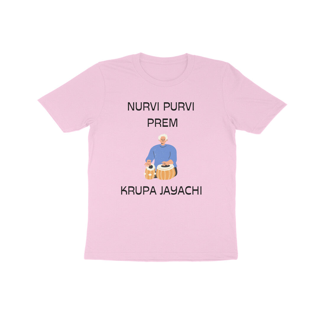 NURVI PURVI PREM KID'S HALF SLEEVE ROUND NECK TSHIRT - Goa Shirts