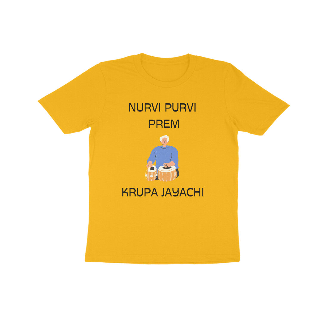 NURVI PURVI PREM KID'S HALF SLEEVE ROUND NECK TSHIRT - Goa Shirts