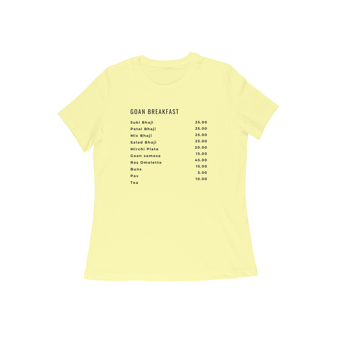 GOAN BREAKFAST WOMEN'S FOOD COLLECTION - Goa Shirts