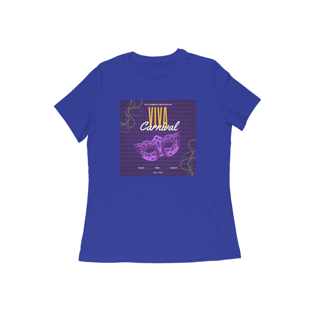 VIVA CARNIVAL BLUE MASQUERADE MASK WOMEN'S CARNIVAL COLLECTION